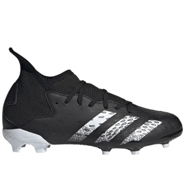 Adidas Predator Freak.3 Fg Junior FY1031 fodboldstøvler sort sort