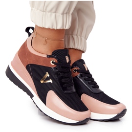 Wedge Sneakers Vinceza 10590 Sort-Pink lyserød