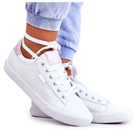 Kvinders sneakers Big Star HH274073 Hvid og pink