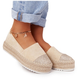 S.Barski Espadrilles på halmplatformen S. Barski Beige
