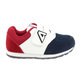 American Club Børns sportssko læderindsats BS01 BS02 Navy hvid