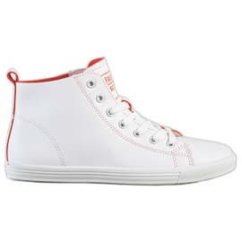 Ideal Shoes High Fashion Sportssko Sneakers hvid