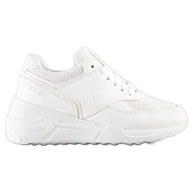 SHELOVET Casual hvide sneakers