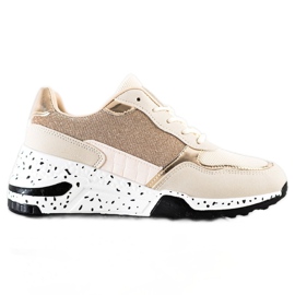SHELOVET Golden Wedge sneakers flerfarvet gylden