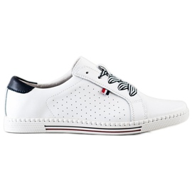 Filippo Stilfulde læder sneakers hvid