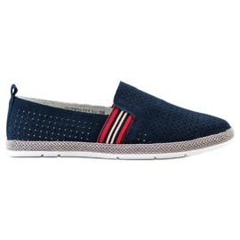 Filippo Navy læder slipons marineblå blå