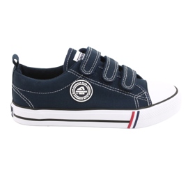 American Club LH31 / 22 marineblå velcro sneakers