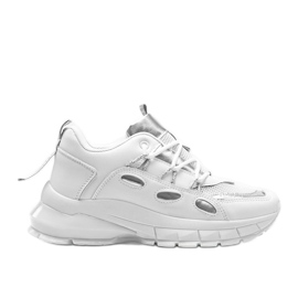 Hvide sneakers med sølv Guadalupe indlæg