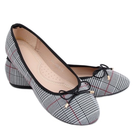 Grå ternede ballerinaer 2CE-9519 Grå