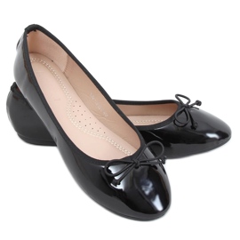 Sortlakerede ballerinaer 1JB-18181 Sort