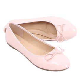Pink lakerede ballerinaer 1JB-18181 Pink lyserød