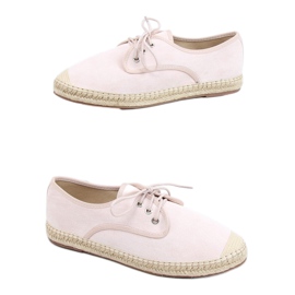 Dame beige espadriller 77-196 nøgen