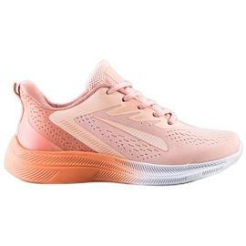 Bona Åbne sneakers til foråret orange lyserød