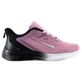 Bona Åbne sneakers til foråret sort violet lyserød