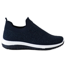 Renda Slip-on sneakers til foråret marine blå