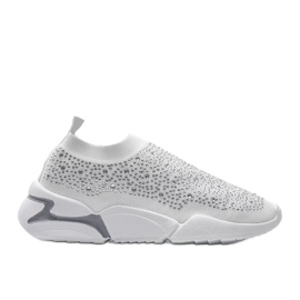 Eva hvide slip-on sportssko