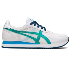 Asics Tiger Runner Gs hvid og blå 1204A015 100 børnesko flerfarvet