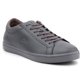 Lacoste Straightset 4 Srm Gry Leather M 30SRM4015 grå