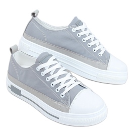 Grå kvinders sneakers LA173P Grå