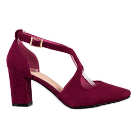 Elegante Sergio Leone pumper rød flerfarvet