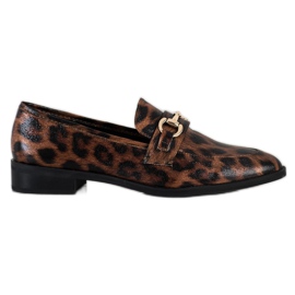 S. BARSKI Elegante mokasiner i Spitz brun