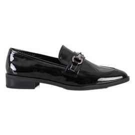 S. BARSKI Elegante mokasiner i Spitz sort