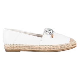 S. BARSKI Hvid Espadrilles med Eco -læder