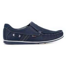 Kampol Mænds openwork loafers til sommer 53/53 / P marineblå