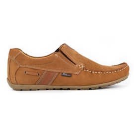 Kampol Mænds openwork loafers til sommer 53 / BR / P brun