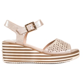Skinnende gyldne sandaler fra Sergio Leone gylden