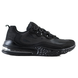 SHELOVET Tekstil sneakers sort
