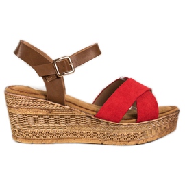 S. BARSKI Sandaler Na Koturnie S.BARSKI brun rød