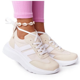 PS1 Sportssko til kvinder Sneakers Beige Holiday hvid