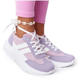 PS1 Sportssko til kvinder Sneakers Violet Holiday hvid lyserød