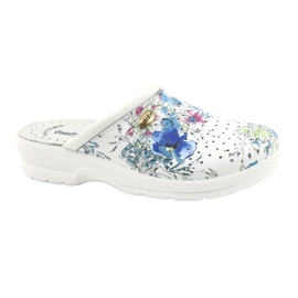 Hvide Comfooty Alessia flip-flops flerfarvet