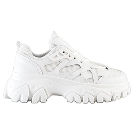 SHELOVET Hvide mode sneakers