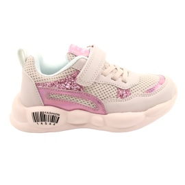 American Club Moderigtige Pink Halographic Sportssko ES23/21 lyserød