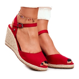 Kvinders sandaler Espadrilles Big Star Rød DD274A213
