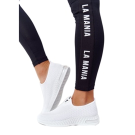 PS1 Kvinders sportssko Slip-on White Vær elastisk hvid