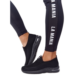 PS1 Kvinders sportssko Slip-on Black Be Stretchy sort
