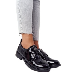 S.Barski Oxfords lakeret damesko S. Barski sort