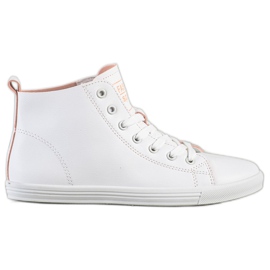 Ideal Shoes High Fashion Sportssko Sneakers hvid