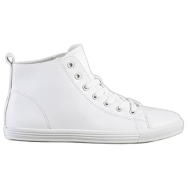 Ideal Shoes High Fashion Sportssko Sneakers hvid