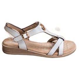 S. BARSKI Elegante sandaler fra S.BARSKI hvid