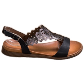 Moderigtige Sergio Leone sandaler sort