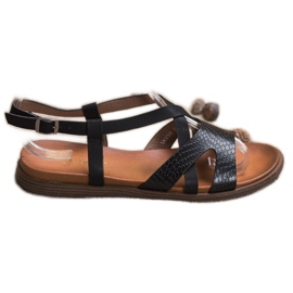 Casual Sergio Leone sandaler sort