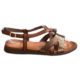 Casual Sergio Leone sandaler brun
