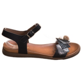 Stilfulde Sergio Leone sandaler sort
