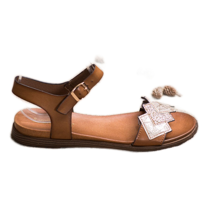 Stilfulde Sergio Leone sandaler brun