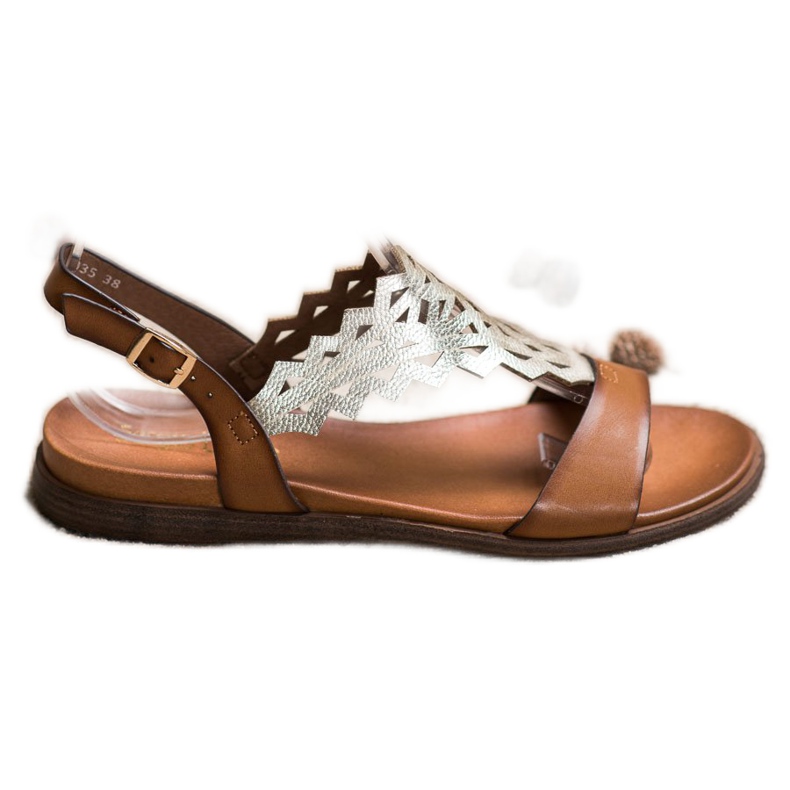 Moderigtige Sergio Leone sandaler brun
